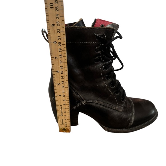 BED STU Judgement Leather Lace-Up Boots Oath Packer Black Brown Cobbler Size 8 - Picture 10 of 12